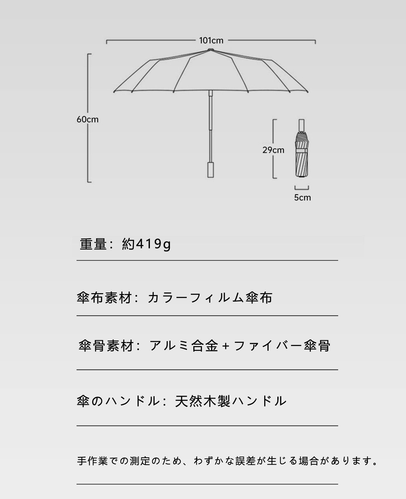 完全 遮光 折りたたみ 日傘 マイナス 18 度