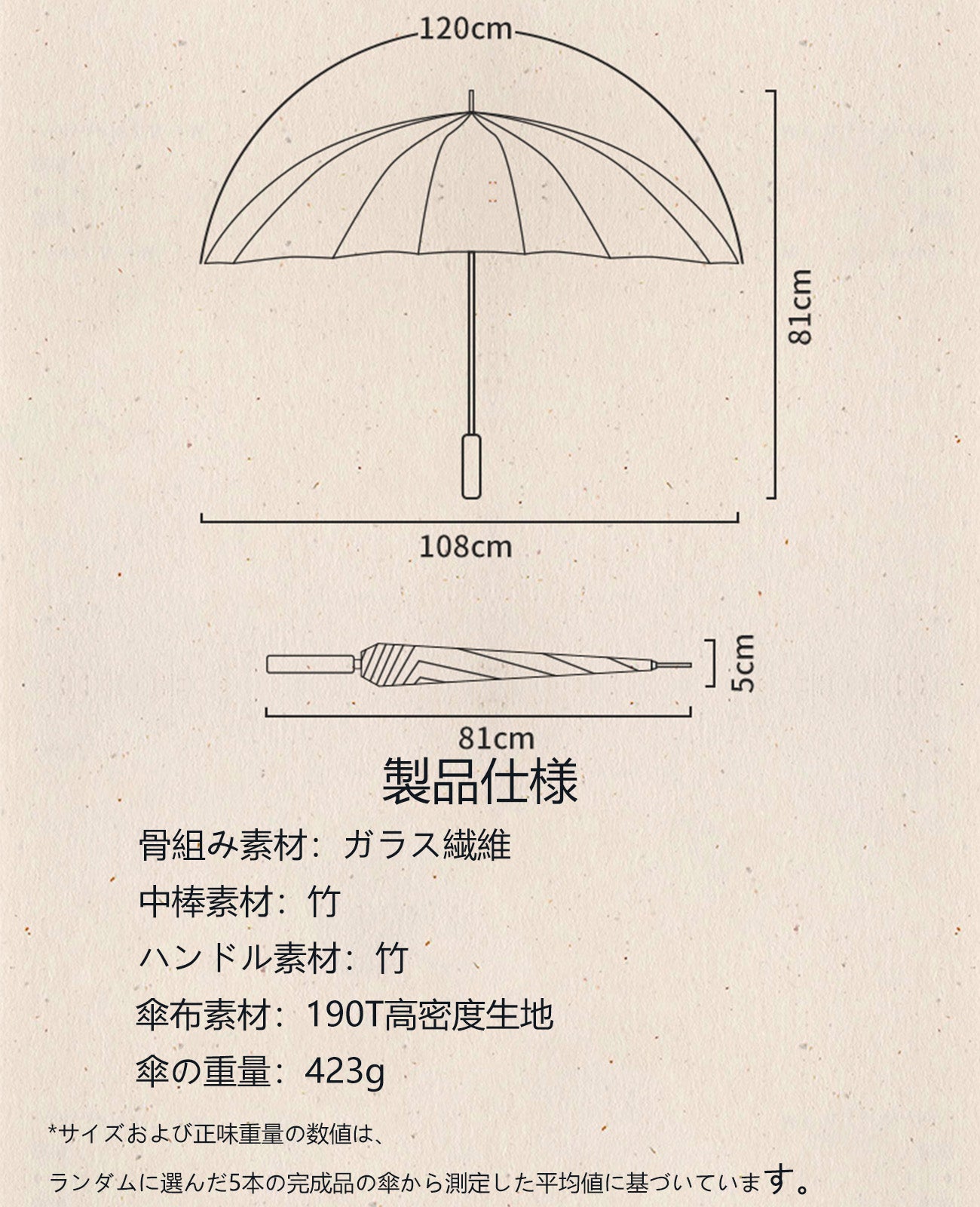 長柄直立雨傘 風 に 強い 傘